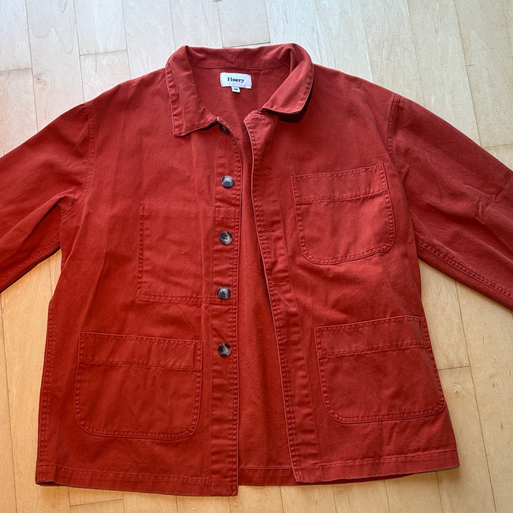 Finery Women's Orange Utility Jacket